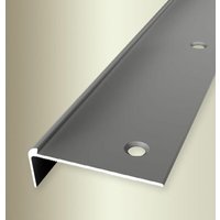 Treppenkantenprofil Breite: 48 mm Höhe: 2.5 mm Länge: 1000 mm Aluminium eloxiert Edelstahl Versenkt Gebohrt - Proviston von PROVISTON