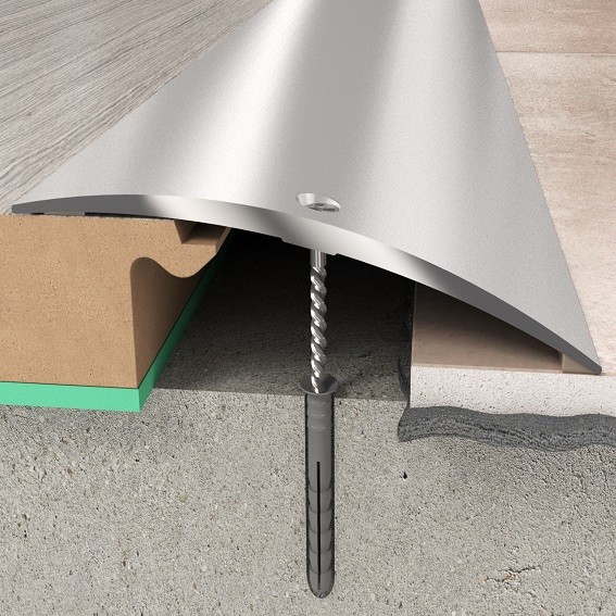 Übergangsprofil Höhe 6.55 mm Breite 70 mm Einfasshöhe 0 - 10 mm Übergangsschiene Aluminium PROVISTON von PROVISTON