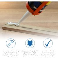 Verbinder für MDF-Sockelleisten 19 x 58 mm Kunststoff Weiß 2 St. - Proviston von PROVISTON