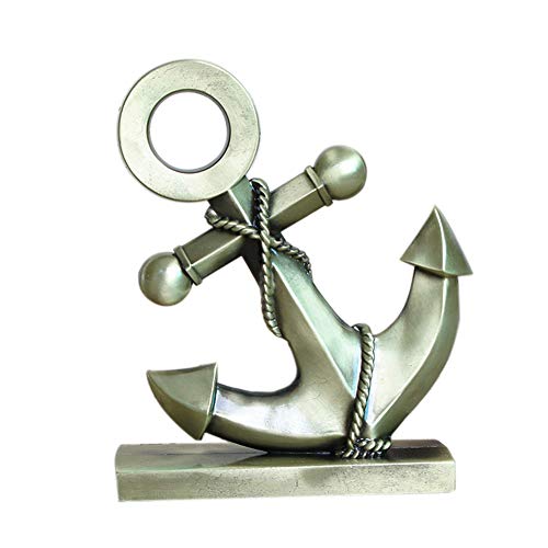 PROW® Bronze Legierung Eisen Boot Anker Ornamente Navy Anker Kreativ mediterraner Stil Home Office Desktop Dekoration Metall Figur Statuen Skulpturen von PROW