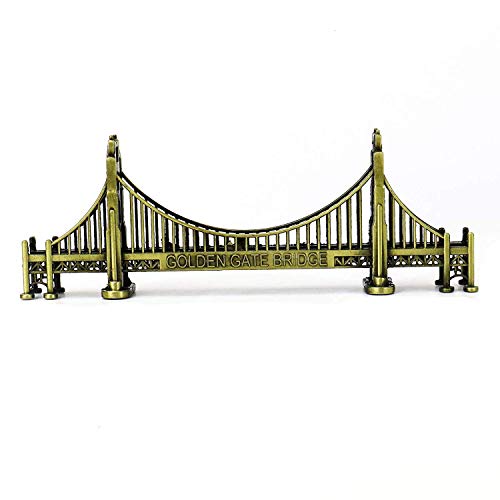 PROW® Golden Gate Bridge 18 cm Souvenir Statuen American Travel Model Plating Architecture Bridge Metall Tischdekoration Kinder Geschenke Skulpturen von PROW
