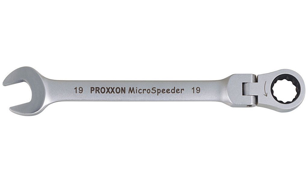 PROXXON INDUSTRIAL Gabel- und Ringschlüssel Proxxon MicroSpeeder mit Gelenk 18mm Ratenschenschlüssel von PROXXON INDUSTRIAL