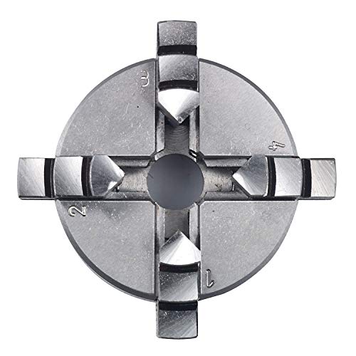 Proxxon 24158 4-Backen-Drehfutter zentrisch spannend für Feindrehmaschine FD 150/E, Spannbereich Umkehrbacken innen Ø1-20mm, außen Ø20-50mm von PROXXON