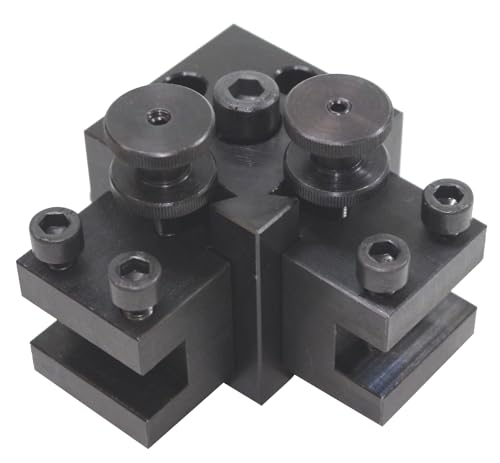 Proxxon 24415 Mehrfachstahlhalter inkl. 2 Stahlhalter Elemente 24416 für Drehmaschine PD400 von PROXXON