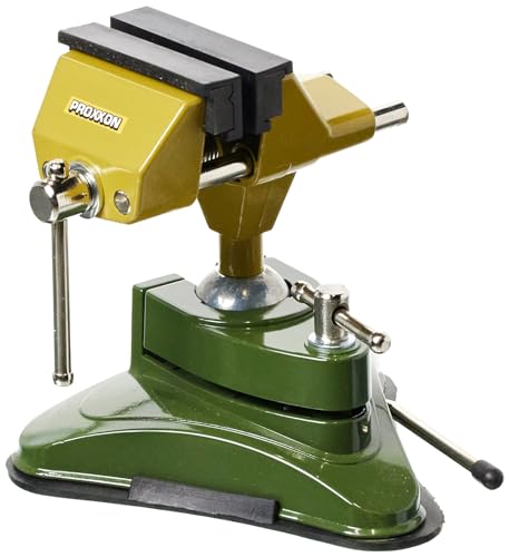 Proxxon 28602 Feinmechaniker Schraubstock FMS 75, grün/gelb/silber/schwarz, (L x B x H) 210 x 175 x 100 mm von PROXXON