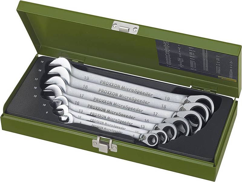 Proxxon Industrial Micro Speeder 23124 Ring Maulschlüssel Satz 7teilig 8   19 Mm B-Ware von PROXXON