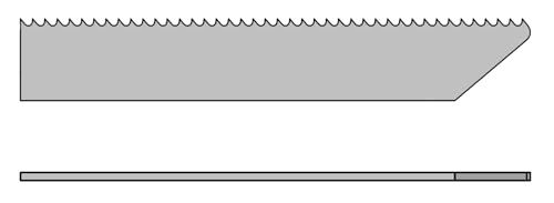 Proxxon Sägeblatt-Set für MICRO-Sonic Cutter MSC (L x B x H 90 x 45 x 15 mm, trennt spröde Materialien wie 3D-Druck-Teile, Gips und Holz, 2 Stück) 27304 von Proxxon