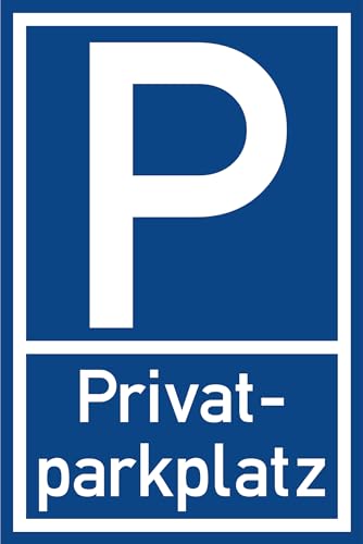 Prolac – 2x Privatparkplatz Schild - PVC Hartschaum 20x30cm - Robust & Wetterbeständig - Leichte Anbringung - Exklusiver Parkraum - Dezentes Design - Deutsche Qualität - Klarheit für Parkplatznutzung von PROlac Beschriftungen