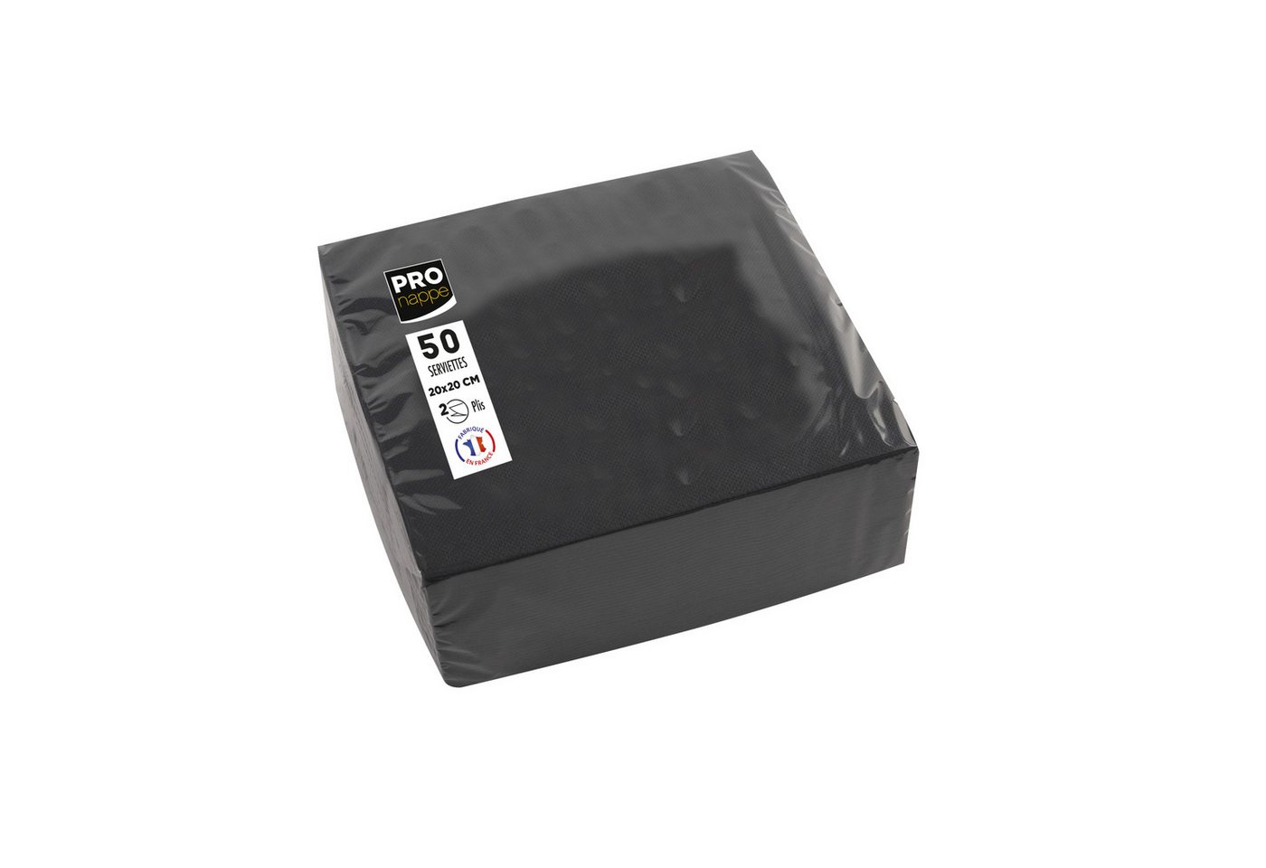 PROnappe Geschirr-Set Serviette SV622021I 20x20cm schwarz 50 Stück PROnappe Geschirr-Set Serviette SV622021I 20x20cm schwarz 50 Stück von PROnappe