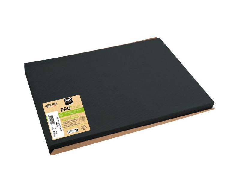 PROnappe Geschirr-Set Tischset Tissue 30x40cm schwarz 500 Stück von PROnappe