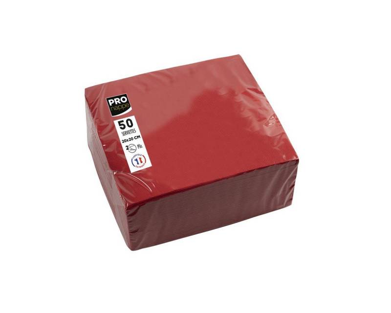 PROnappe Papierserviette PROnappe SV622009I PROnappe Cocktail-Servietten, 200 x 200 mm, rot von PROnappe