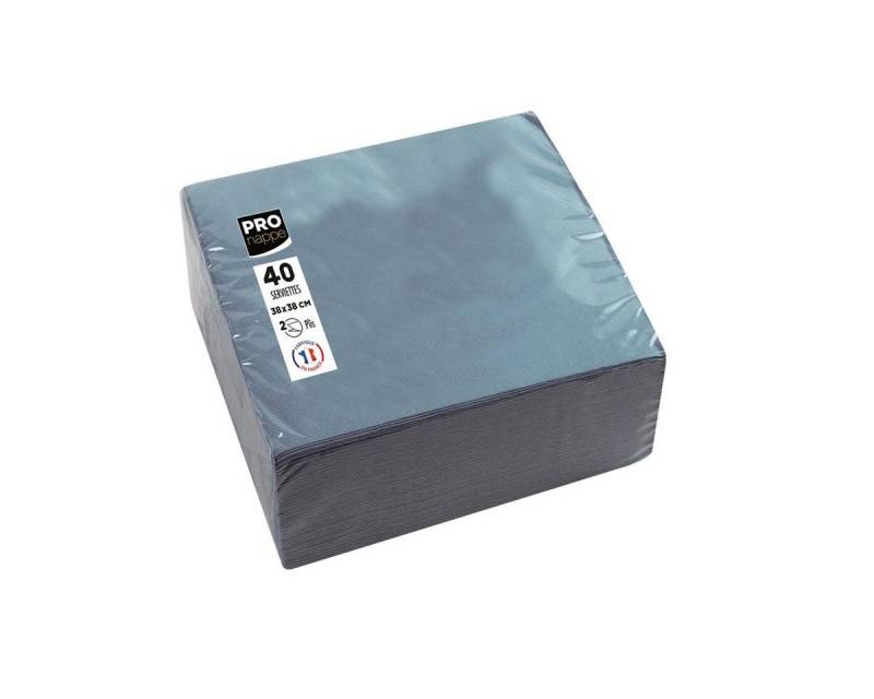 PROnappe Papierserviette PROnappe SV623830I PROnappe Dinner-Servietten, 380 x 380 mm, grau von PROnappe