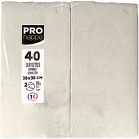 PROnappe Servietten elfenbein 2-lagig 38,0 x 38,0 cm, 40 St. PROnappe Servietten elfenbein 2-lagig 38,0 x 38,0 cm, 40 St. von PROnappe