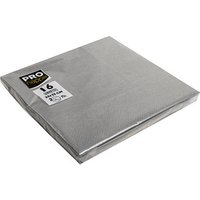 PROnappe Servietten silber 2-lagig 33,0 x 33,0 cm, 16 St. von PROnappe