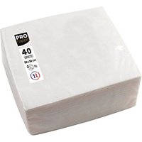 PROnappe Servietten weiß 2-lagig 38,0 x 38,0 cm, 40 St. von PROnappe