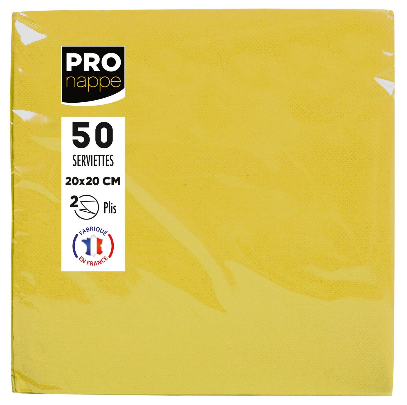 PROnappe Tischband 16x Pack 50 Cocktail-Servietten Tissue, 2-lagig 20x20cm Gelb SV622024I, Serviettes ouate micro gaufré PROnappe Tischband 16x Pack 50 Cocktail-Servietten Tissue, 2-lagig 20x20cm Gelb SV622024I, Serviettes ouate micro gaufré von PROnappe
