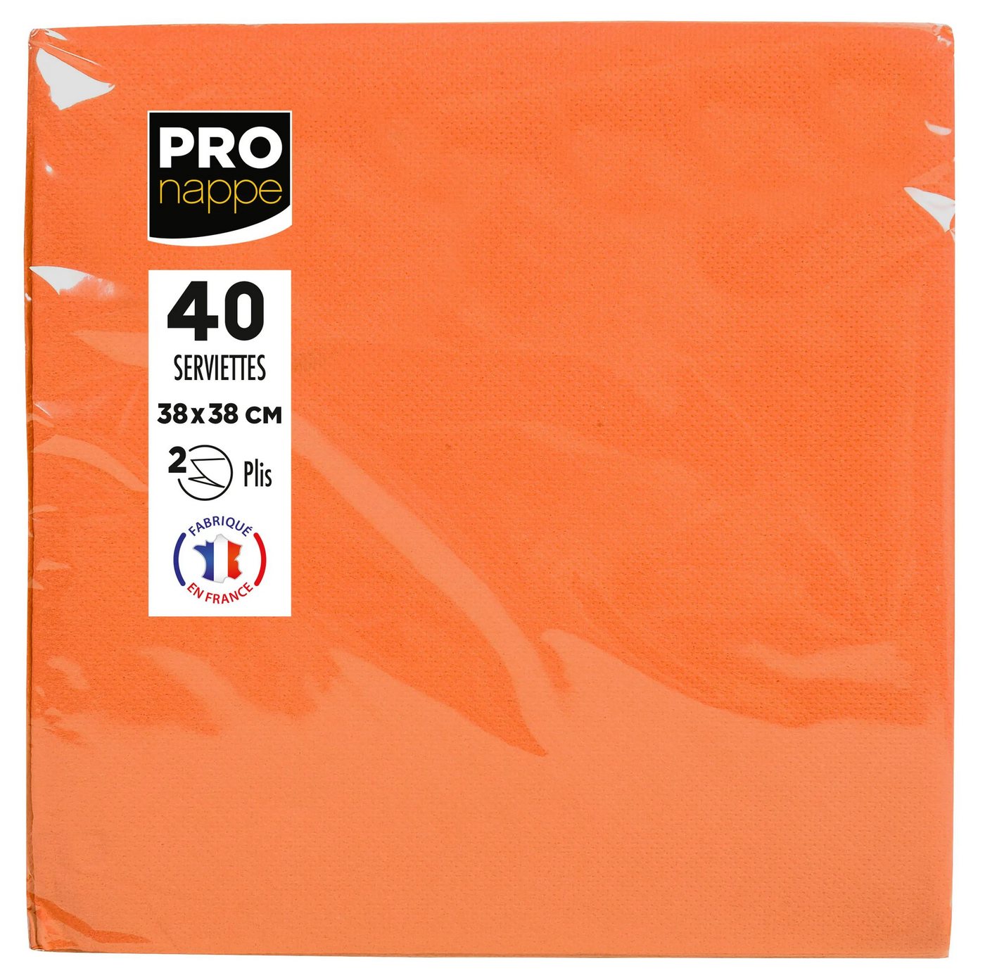 PROnappe Tischband 30x Pack 40 Servietten Tissue, 2-lagig 38x38cm Orange SV623812I, Serviettes ouate micro gaufré PROnappe Tischband 30x Pack 40 Servietten Tissue, 2-lagig 38x38cm Orange SV623812I, Serviettes ouate micro gaufré von PROnappe