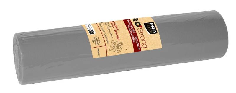 PROnappe Tischband 4x Tischläufer Tête-à-tête auf Rolle, Spunbond, 24x0,40m Grau R732430I, Tête-à-tête spunbond von PROnappe