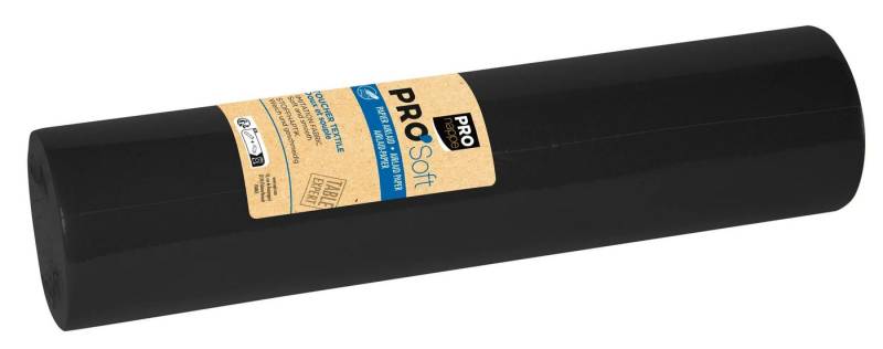 PROnappe Tischband 4x Tischläufer auf Rolle, Airlaid 24x0,40m Schwarz R532421I, Tête-à-tête airlaid (Intissé, non tiss) von PROnappe