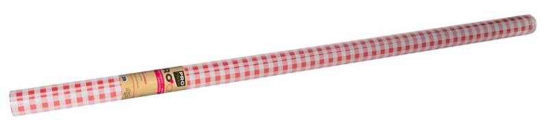 PROnappe Tischband 8x Papiertischdecke auf Rolle 10x1,18m Vichy Rot R481070I, Nappes rouleaux papier damassé von PROnappe