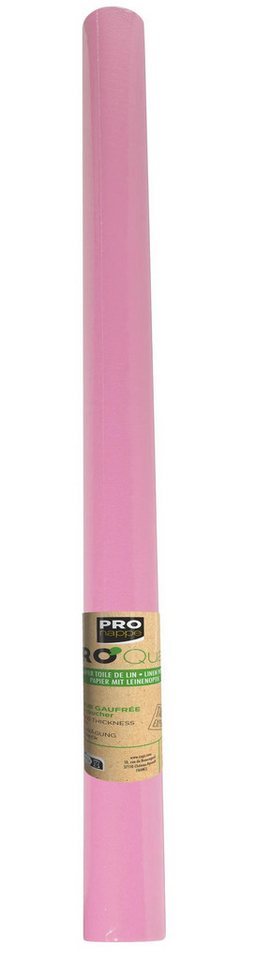 PROnappe Tischband 9x Tischdecke Rolle, Papier, Leineneffekt 1,18x20m Puderrosa R802086I, Nappes rouleaux papier gaufré von PROnappe