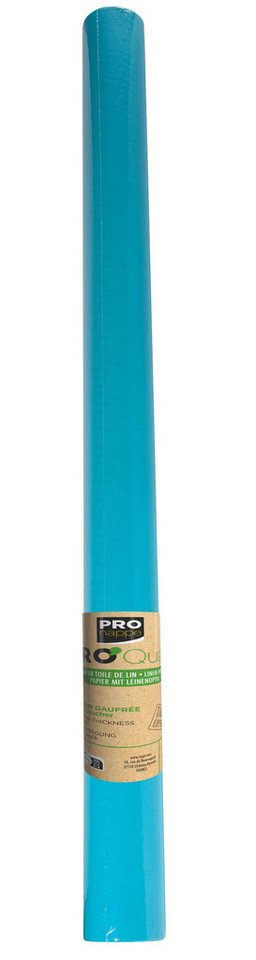 PROnappe Tischband 9x Tischdecke auf Rolle, Papier, Leineneffekt 1,18x20m Türkis R802039I, Nappes rouleaux papier gaufré von PROnappe