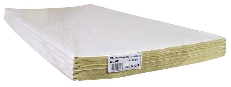 PROnappe Tischband Papiertischdecken, auf gefaltet, Pack 400 St 70x70cm Elfenbein 747024I, Nappes papier au format PROnappe Tischband Papiertischdecken, auf gefaltet, Pack 400 St 70x70cm Elfenbein 747024I, Nappes papier au format von PROnappe