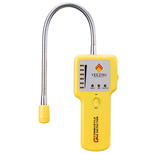 Natural Techamor Y201 – Methan-Propangas-Leck-Detektor mit akustischem Lichtalarm – tragbarer Gassensor-Tester von PROtastic