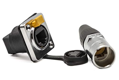 PROtastic IP65 RJ45 Ethernet-Buchse und Verriegelungsstecker, wasserdicht und wetterfest von PROtastic