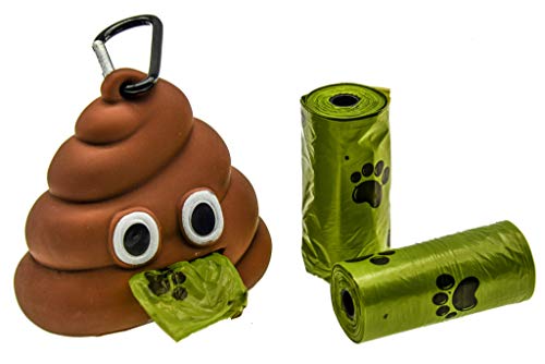 PROtastic Poo Emoji Kotbeutelspender und 3 Nachfüllbeutel von PROtastic