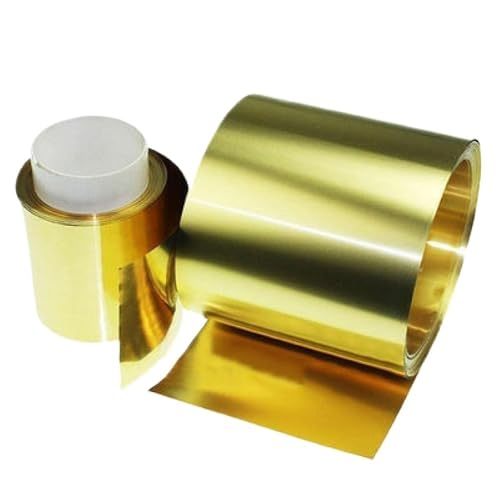 1 m Messingstreifen – Messingfolienplatte, Dicke 0,1–0,3 mm, langlebiges Messingblech for Handwerk und industrielle Nutzung, 1 Stück(1M*0.3MM*10MM) von PRPRP