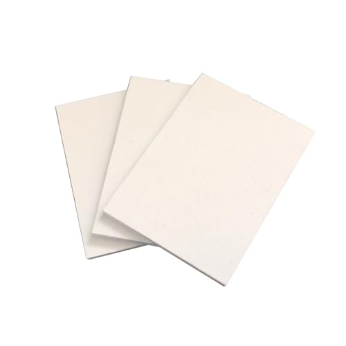3 Stück 20 x 30 cm Hochtemperatur-Keramikfaserplatten for Holzofen, Kamin, Ofen, Schmiede, Brennofen und Pizzaofen – hervorragende Wärmedämmung(Thickness: 0.5cm) von PRPRP