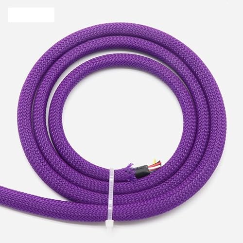4 mm erweiterbare PET-Kabelhülle – hochdichter geflochtener Drahtschutzmantel for Kabel und Leitungen, 1 Stück(Purple,20M) von PRPRP