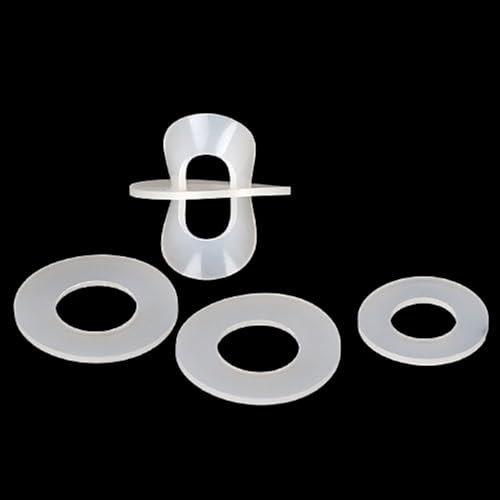 5 Stück Flachdichtungen aus Silikonkautschuk – DN15 65 400 Gartenschlauch-Silikon-Unterlegscheibe for auslaufsichere Abdichtung(273x322x3mm) von PRPRP