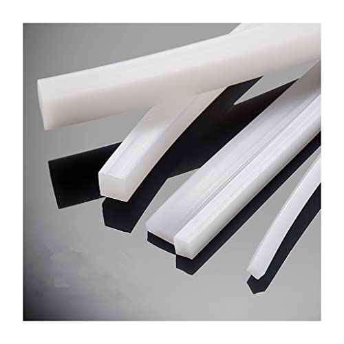 Dichtungsstreifen aus massivem Silikonkautschuk – hitzebeständige quadratische Dichtungsstreifen for Fenster, Türen und mehr – 5 Meter, 1 Stück(10x10mm) von PRPRP