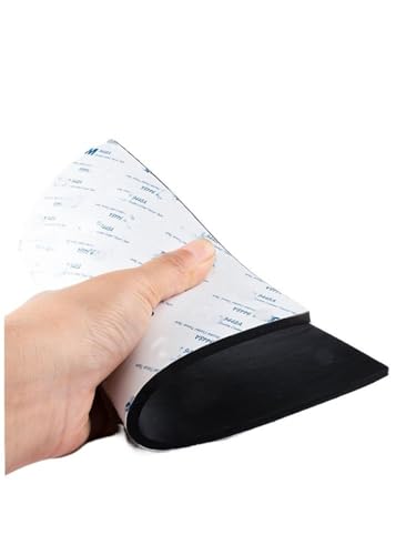 Hochtemperatur-Silikonkautschukplatte in Schwarz - Selbstklebende, stoßdämpfende Matte zur Isolierung und for Schutz, 1 Stück(300x300x8mm) von PRPRP
