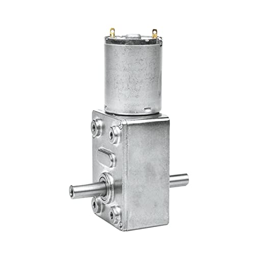 JGY370 12 V DC-Elektrogetriebemotor – Kompakter selbstsperrender Zweiachsenmotor for Heimwerkerprojekte(90rpm 12v) von PRPRP