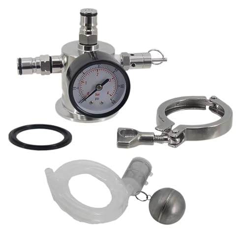 Kommerzieller Fassverteiler 2" Tri Clamp - Kugelverriegelungs-Zapfkopf mit Druckmesser und einstellbarem PRV zur Fasskontrolle Kommerzieller Fassverteiler 2" Tri Clamp - Kugelverriegelungs-Zapfkopf mit Druckmesser und einstellbarem PRV zur Fasskontrolle von PRPRP