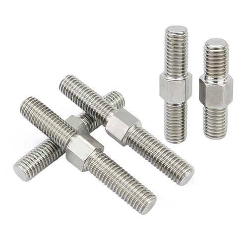 M16 Edelstahl-Gewindestange mit doppeltem Ende – Links- und Rechtsgewinde, 60 mm und 150 mm Länge, 1 Stück(M16x80mm) von PRPRP