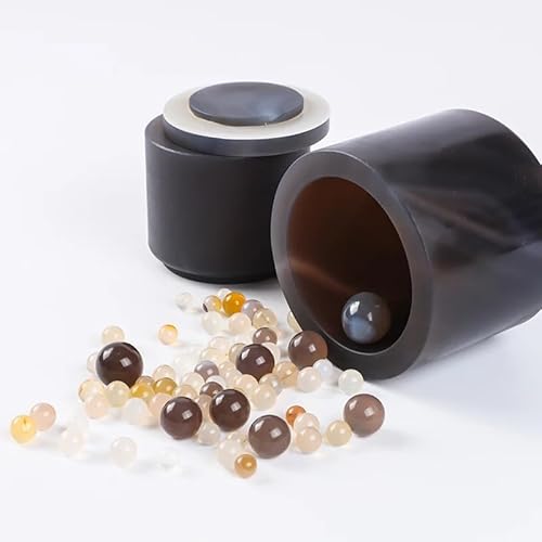 Mahlbehälter aus natürlichem Achat mit Mahlperlen – Optionen 50 ml, 100 ml, 250 ml, 500 ml, 1000 ml, 1 Stück(250ml) von PRPRP