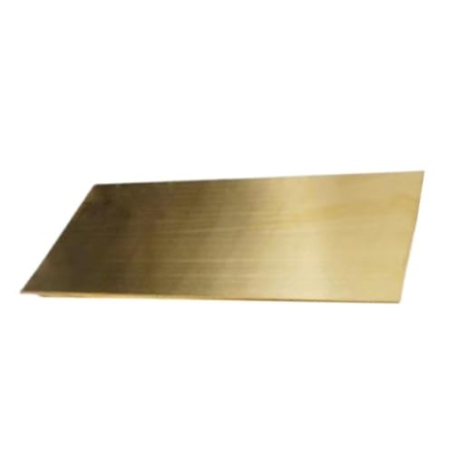 Messingfolienplatte zur Schmuckherstellung – 1,2–6 mm dicke Messingfolienblätter – Außergewöhnliche Festigkeit und Haltbarkeit – 1 Stück(5 * 50 * 100MM) von PRPRP