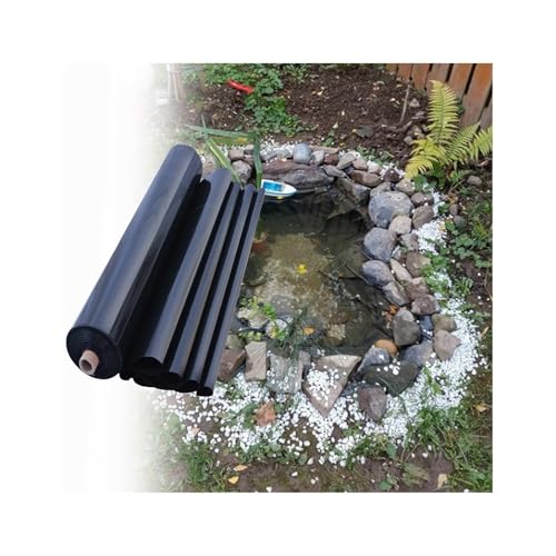PRPRP 0,12 mm HDPE-Teichfolie – Wasserdichter Fischteich for Garten, Wasserspiele – 1,5 x 2 m bis 6 x 7 m(1.5mx2.0m) von PRPRP