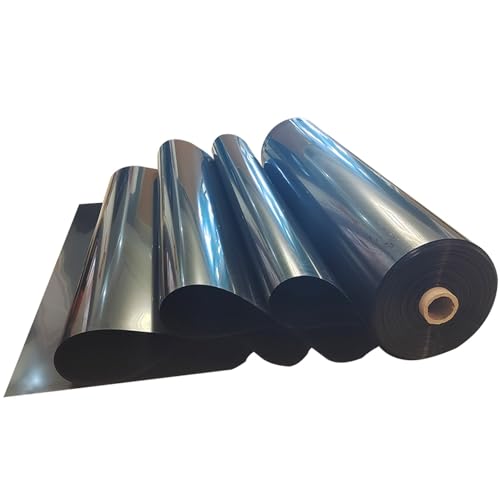 PRPRP HDPE-Teichfolie, 0,12 mm, schwarz, wasserdichte Fischteichmembran for Garten, Bäche (mehrere Größen)(9.0x9.0m) von PRPRP