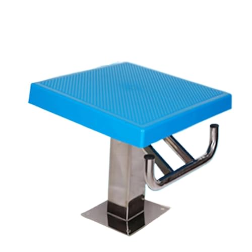 PRPRP Hochleistungs-Sprungplattform aus Edelstahl – Rutschfestes Sprungbrett for Schwimmbäder, Tragkraft 272 kg, Neigung 15° von PRPRP