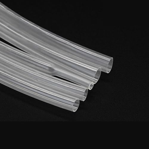 PTFE-transparenter Schrumpfschlauch 1–100 m, Schrumpfverhältnis 1,7:1, durchsichtiger Silikonschlauch (Innendurchmesser 0,5–15 mm), 1 Stück(2.5mm x 1M) von PRPRP