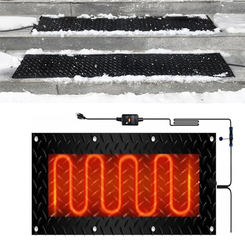 Schneeschmelzmatten – Elektrische Anti-Rutsch-Gehwegmatten for den sicheren Einsatz im Winter im Freien(40x200cmx1Pcs) von PRPRP