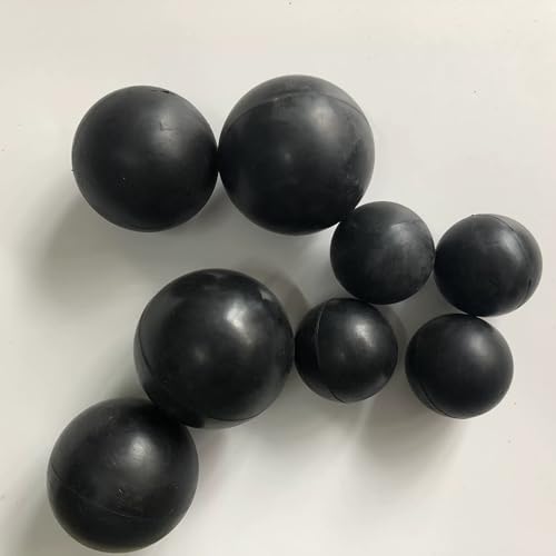 Schwarze, runde Hüpfbälle aus Vollgummi for das Training – erhältlich in den Größen 2 mm bis 75 mm(50 3.5mm) von PRPRP