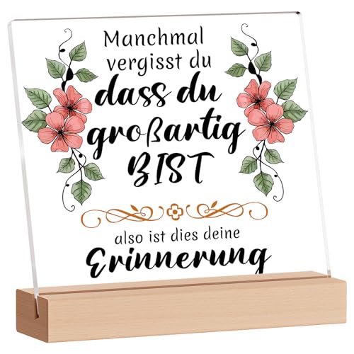 PRSTENLY Geschenke für Frauen Weihnachten Männer Geburtstagsgeschenke Acylische Dekoration Personalisierte Geschenke Freunde Freundschaft Ruhestand Dankeschön Geschenke Frauen Valentinstag, Muttertag von PRSTENLY