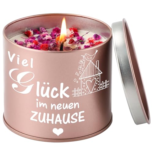 PRSTENLY Kerze aus Metall, Einzugsgeschenke Wohnung, Einweihungsgeschenk Haus, Geschenk zum Einzug ins Haus - Neues Zuhause, Neues Haus Geschenk von PRSTENLY