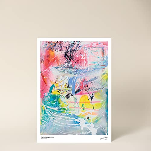 PRTS Kunstdruck, abstrakt, Poster A2 59,4 x 42 cm von Düsseldorfer Künstlerin Theresa Kallrath, Contemporary Art, Deko, ohne Rahmen von PRTS FROM PUZZLE TO ARTS
